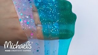 How to Make Mermaid Slime  Michaels [upl. by Harness510]