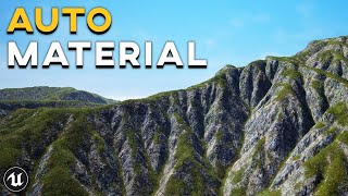 How To Create a REALISTIC Landscape Auto Material  UE4 Tutorial [upl. by Yeknarf710]