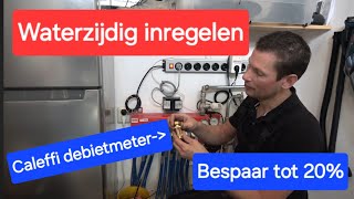 Hoe plaats je een Caleffi debietmeter op een Wth vloerverwarmings verdeler [upl. by Nagek918]