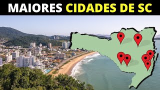 10 MAIORES CIDADES DE SANTA CATARINA [upl. by Gally]