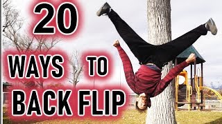 20 WAYS TO BACK FLIP [upl. by Tav]