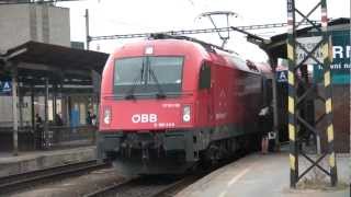 ÖBB 1216226 na čele EC 172 VINDOBONA  Brno hlavní nádraží [upl. by Aserat]