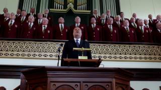 Dunvant Male Choir sing Calon Lan with Bryn Terfel at Mynyddbach chapel [upl. by Sidonie157]