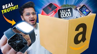 Trying Smartwatches Under ₹1000 from Amazon  Prank Ho gaya😂 [upl. by Yelloh]