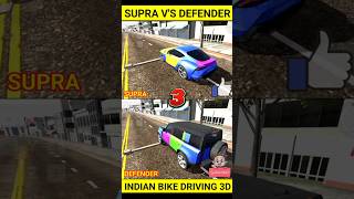 Supra vs defender ramp challenge indian bike driving 3d games trending shorts [upl. by Harriet299]