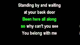 Taylor Swift  You Belong With Me Karaoke Lyrics [upl. by Cormack36]