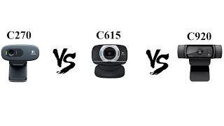 Logitech C270 vs C615 vs C920 [upl. by Analiese]