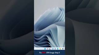 How to Fix 100 CPU Usage in Windows 11 Step 3 [upl. by Adiuqram]
