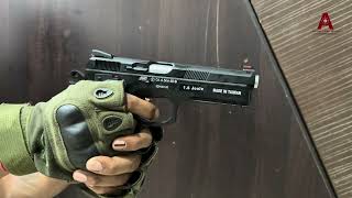 How to use ASG CZ 75 SP01 Shadow CO2 BB Air Pistol [upl. by Neirod771]