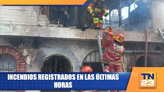 Incendios registrados en las últimas horas [upl. by Healey]