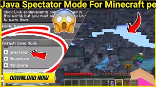 Java Spectator Mode For Minecraft pe  Get Spectator Mode In Minecraft Pe  in Hindi  2021 [upl. by Onid794]