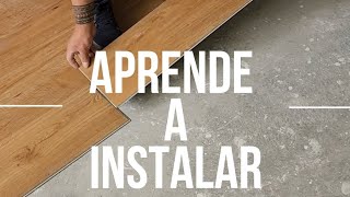 Como instalar piso laminado click [upl. by Nnayelhsa]