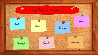 Learn French  Days of the week  Les jours de la semaine For Beginners amp Kids [upl. by Eitirahc]