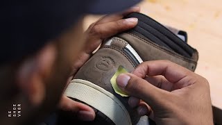 AJ 1 Travis Scott Restored  Tips To Fix Damaged Suede [upl. by Galan]