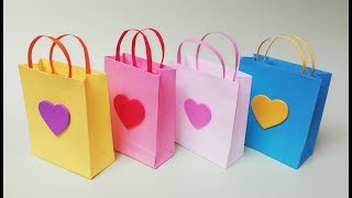 Como hacer bolsas de papel para regalo Muy facil [upl. by Dawna809]