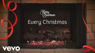 Kelly Clarkson  Every Christmas Wrapped In Red  Fireplace Version [upl. by Kcim]