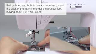 Uten Sewing Machine 2685A How to draw up bobbin thread to the top [upl. by Gardia729]