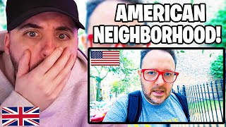 Brit Reacts to Walking Through My American Neighborhood [upl. by Eciralc]