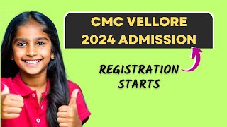 CMC Vellore MBBS Admission 2024  Applications are Open [upl. by Lura]