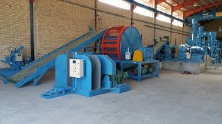 Complete Tire recycling rubber powder plant PLC [upl. by Delastre]