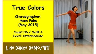 Line Dance True Colors  Hans Palm [upl. by Tammany]