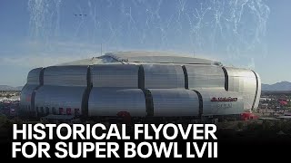 Super Bowl LVII National Anthem fly over makes history [upl. by Eradis729]