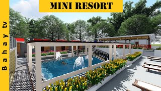 MINI RESORT DESIGN IDEA W\ 8 ROOMS  TOILET amp BATH [upl. by Yauq]