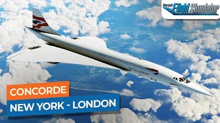 MSFS New York JFK to London Heathrow  Concorde British Airways｜Drawyah [upl. by Myron]