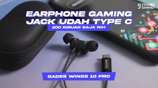 EARPHONE GAMING BARU 200 RIBUAN  Sades Wings 10 Pro 😎 [upl. by Thesda]