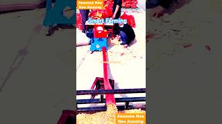 Smart threshing machine for corn for small scale agriculture farming in China [upl. by Heriberto]