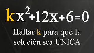 El 96 de los estudiantes NO SABE  Ecuaciones CUADRÁTICAS con una ÚNICA SOLUCIÓN [upl. by Dmitri]