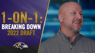 1on1 Joe Hortiz Breaks Down 2022 Draft  Baltimore Ravens [upl. by Retsehc988]