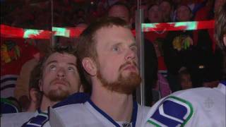 Canadian and American National Anthems  Game 5  Canucks At Blackhawks  050910  HD [upl. by Wertheimer]