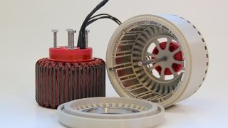 600 Watt 3dprinted Halbach Array brushless DC electric Motor [upl. by Toshiko]