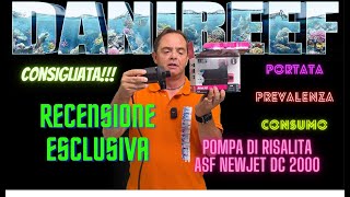 NewJet DC 2000 Recensione Pompa di Risalita per Acquario Marino ASF Aquarium Systems DaniReef [upl. by Sillsby729]