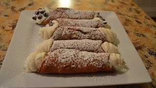 Cannolis  How to make Italian Cannolis [upl. by Llekcir]