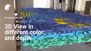 3D View in different color amp depth I Proceq GPR Live [upl. by Enyahc]