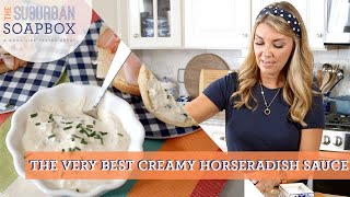 Easy Creamy Horseradish Sauce Recipe [upl. by Publea]