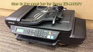 Reset Epson EW M660FT Waste Ink Pad Counter [upl. by Profant]