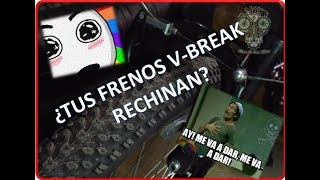 BICI SOLUCIÓN  RECHINIDO EN FRENOS V BREAK [upl. by Ayatnohs]