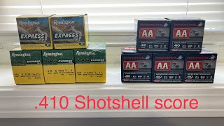 Ammo shopping 410 Shotshell score Maybe the last time I buy 410 shells Prepping for reloading [upl. by Tomlinson]