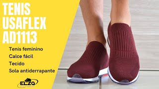 Tênis Feminino Tricot Slip On Usaflex ad1113 super confortável [upl. by Guthry]