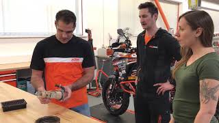 Major Service of My Bike at KTM AG Mattighofen Austria [upl. by Bradney605]