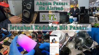 İstanbul Kadıköy Bit Pazarı Kapanışta 1TLYE Topladık [upl. by Ribal579]