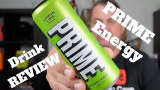 PRIME Lemon Lime Energy Drink Review  Australian Taste Test and Review [upl. by Elgna]