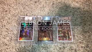 LeBron James Topps Chrome Rookie Card Refractors [upl. by Aissila187]