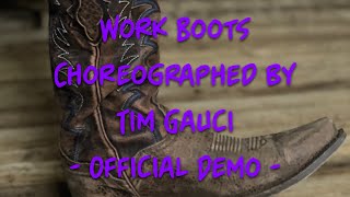 Work Boots  Line Dance  choreographed by Tim Gauci [upl. by Eiaj]