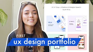 My First UX Design Portfolio  Advice for Beginners [upl. by Goat]