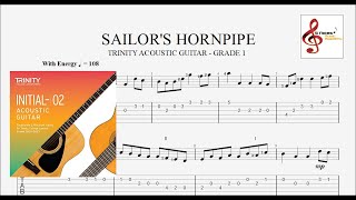 SAILORS HORNPIPE  Trinity Acoustic Guitar  Grade 1 [upl. by Bois557]