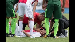 Abdelhak Nouri collapses on field Ajax vs Bremen 08072017 لحظة إصابة عبد ألحق نوري بأزمة قلبية [upl. by Eissahc]